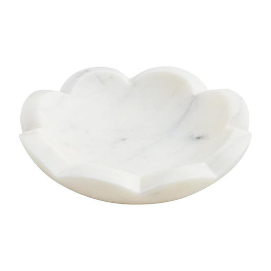 Scalloped Marble Dish