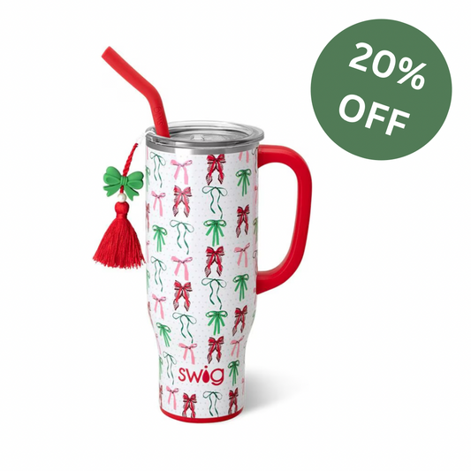 Ribbons + Bows Mega Mug - 30 oz