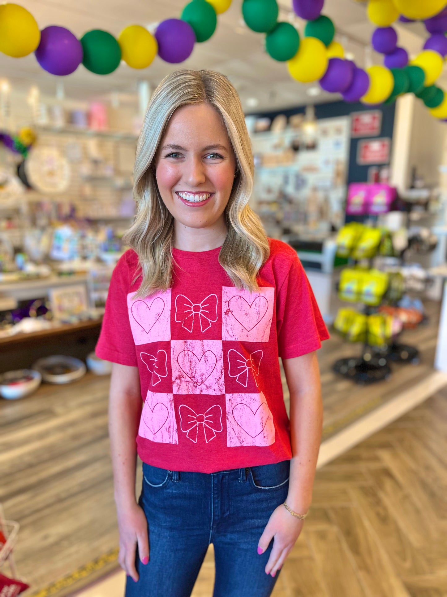 Valentine Checkered Tee