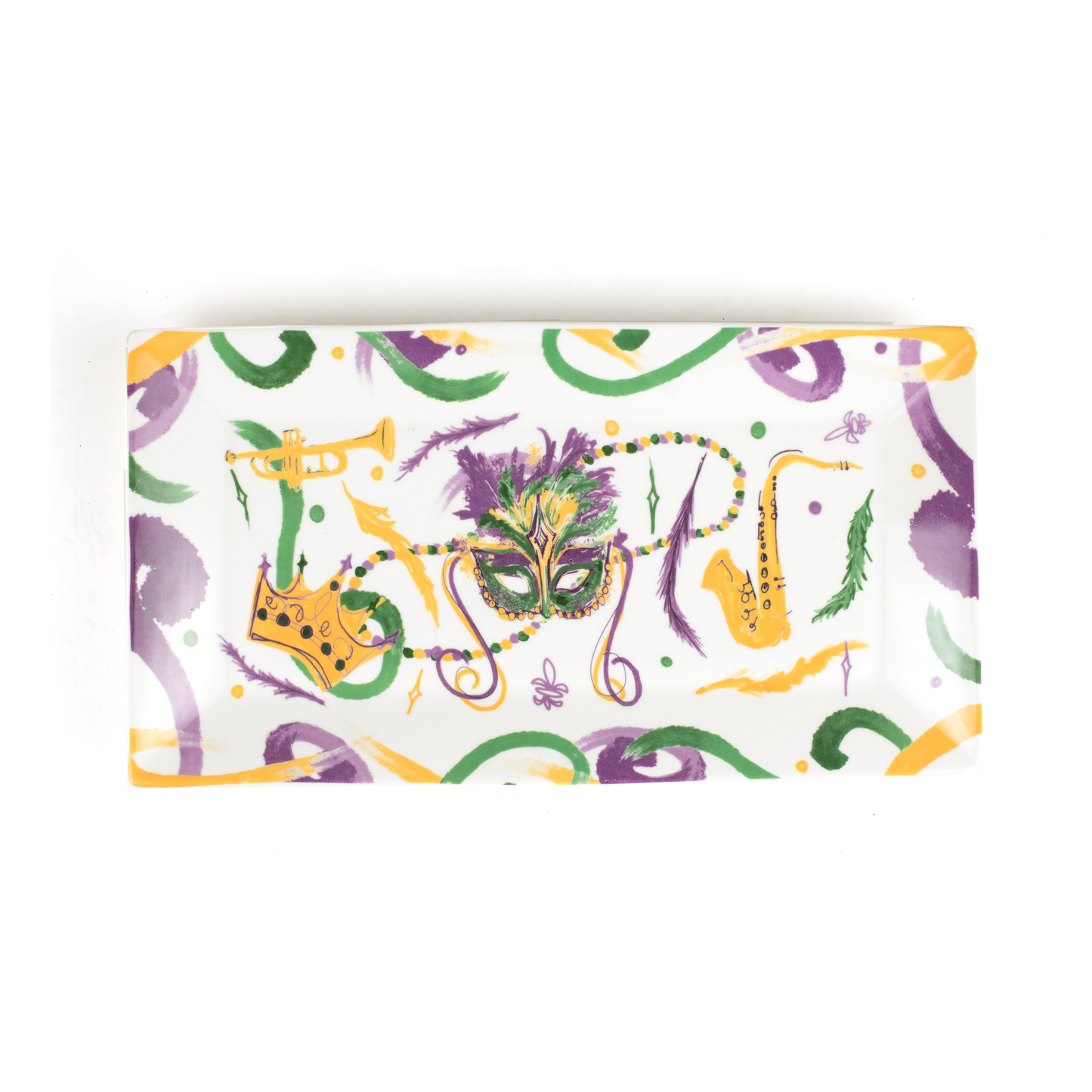 Mardi Gras Mask Platter