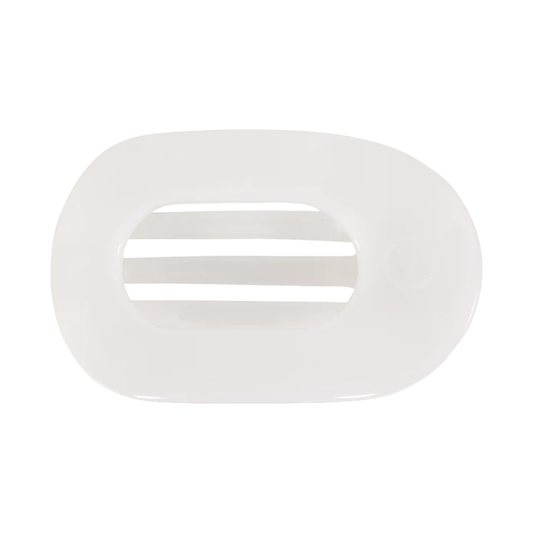 Coconut White Flat Clip: Medium