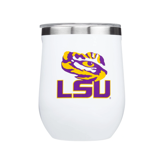 LSU Corkcicle Stemless Wine Glass