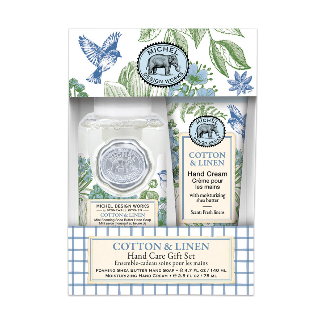 Cotton + Linen Hand Care Set