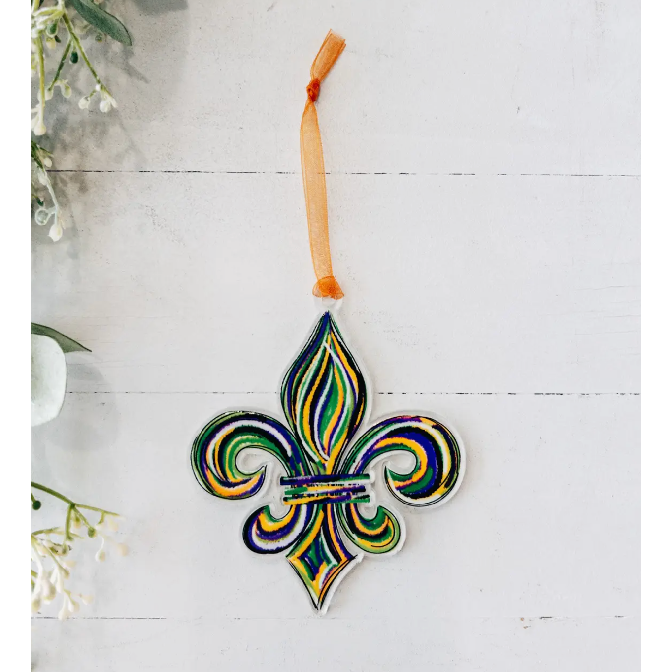 Mardi Gras Fleur de Lis Ornament