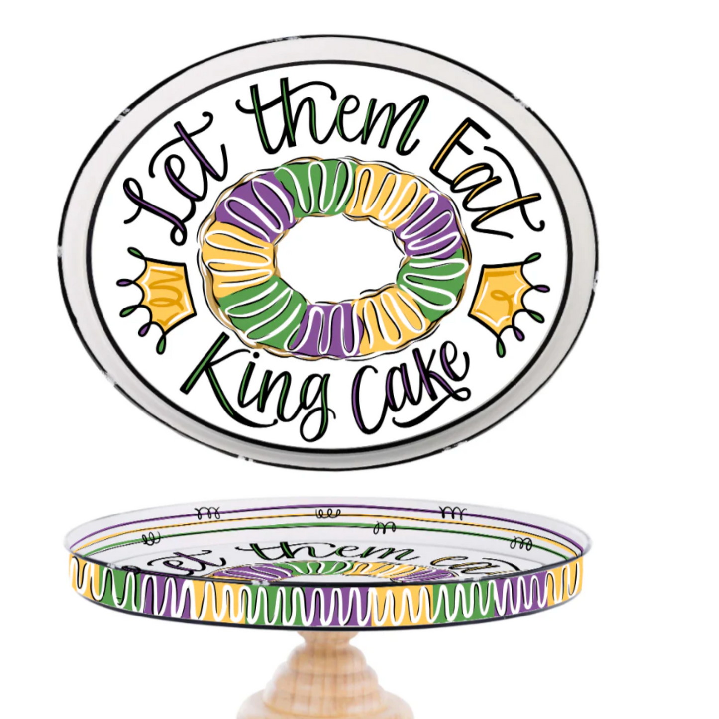 Let Them Eat King Cake Stand