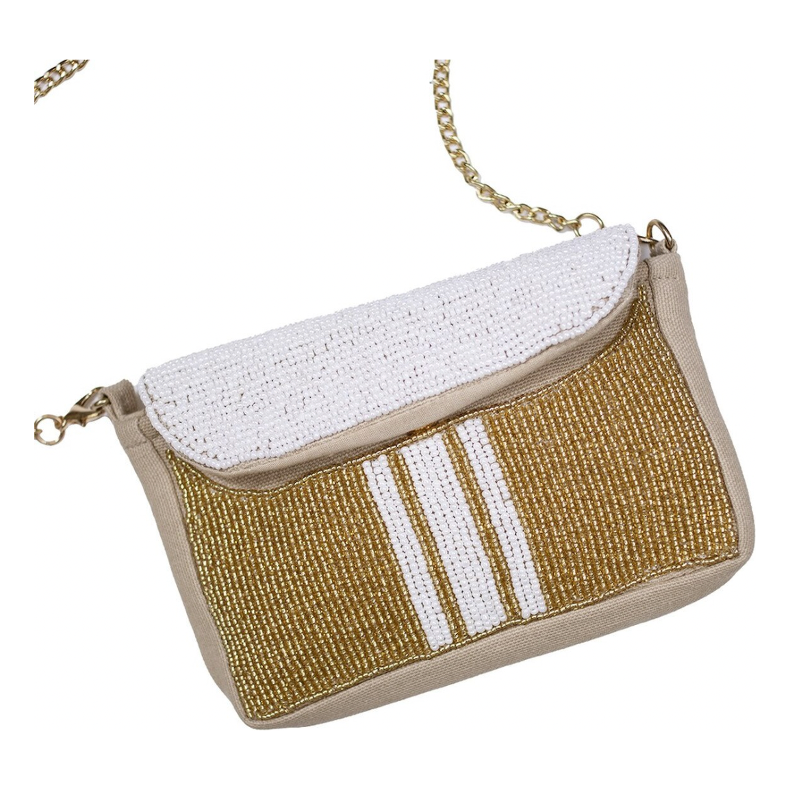 Gameday Beaded Mini Purse - Gold