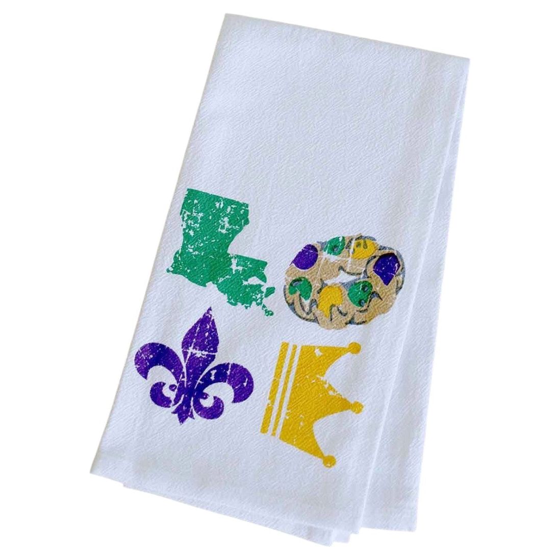 Mardi Gras Love Hand Towel