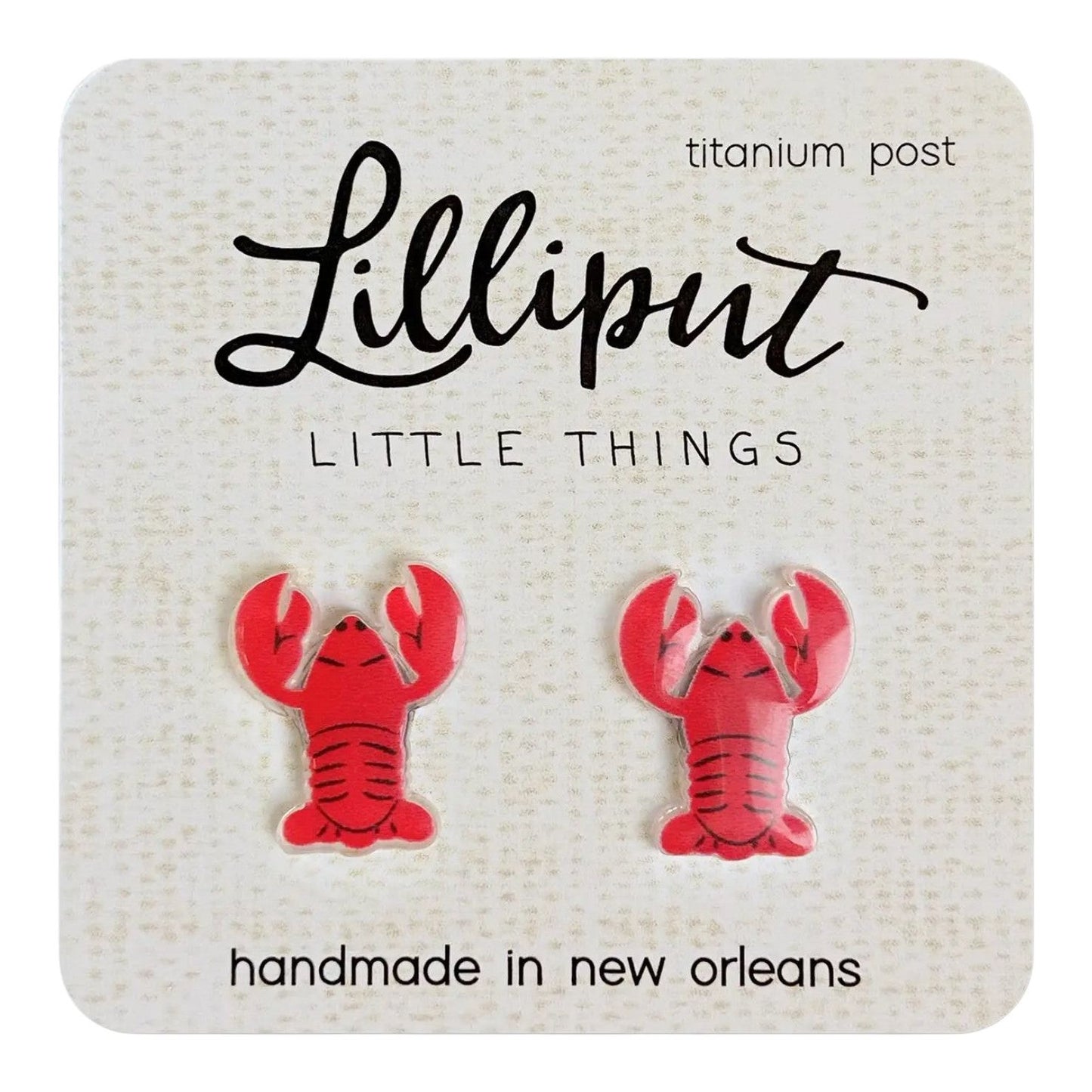 Lilliput Earrings - Crawfish