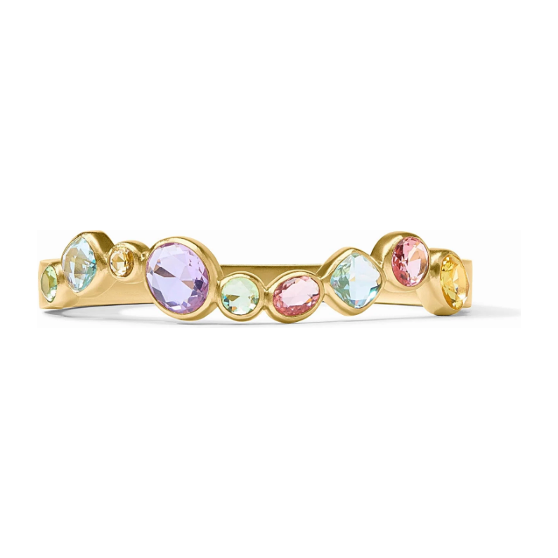 Kaleidoscope Hinge Bangle - Multi Stone