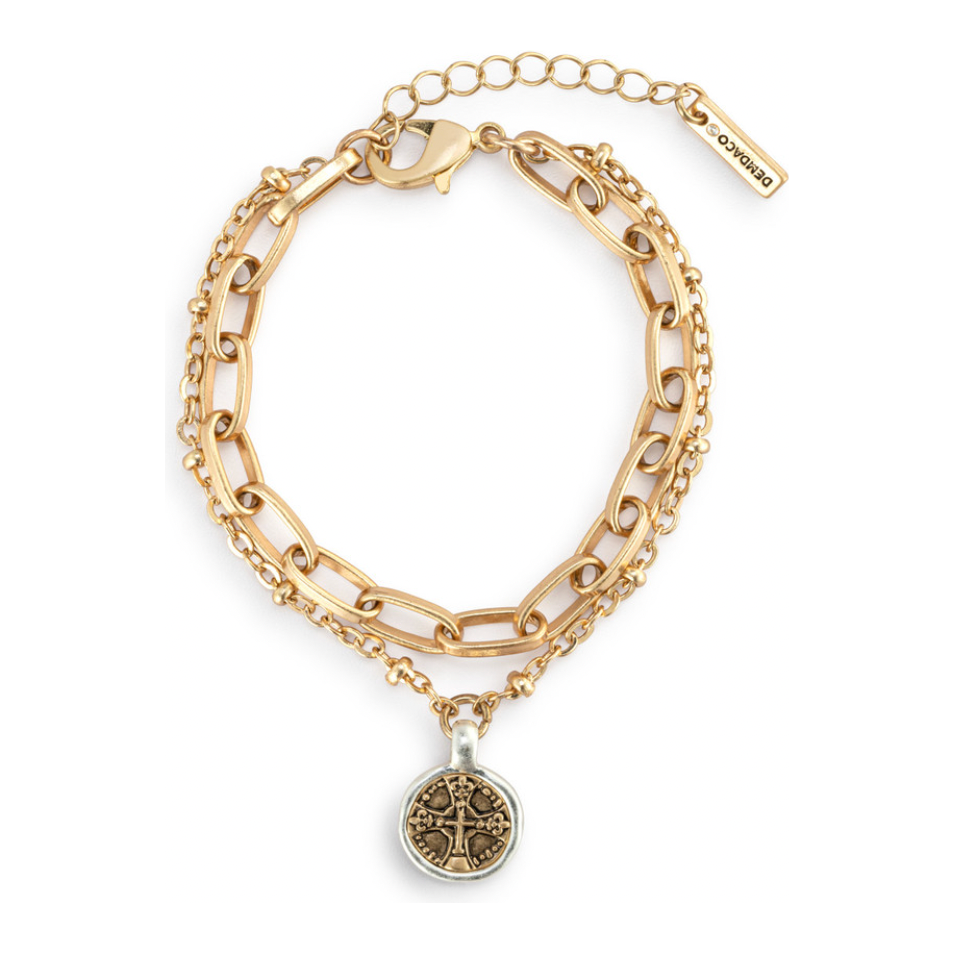 Wrapped in Prayer Bracelet - Gold