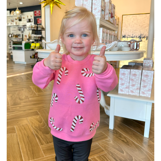 Candy Cane Sweatshirt - Toddler