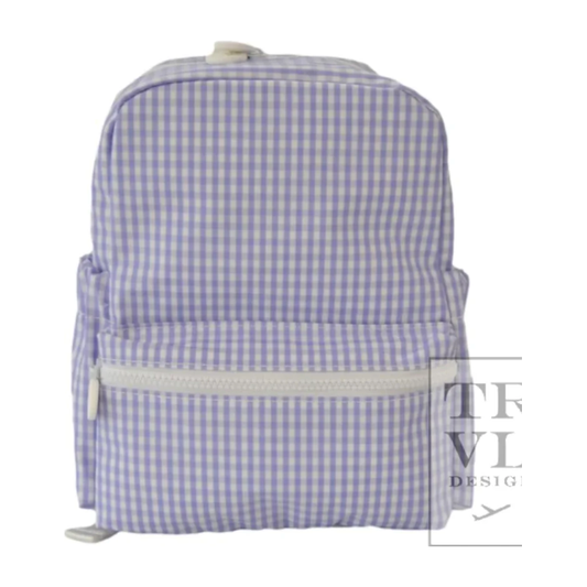 Trvl Mini Backer - Gingham Lilac