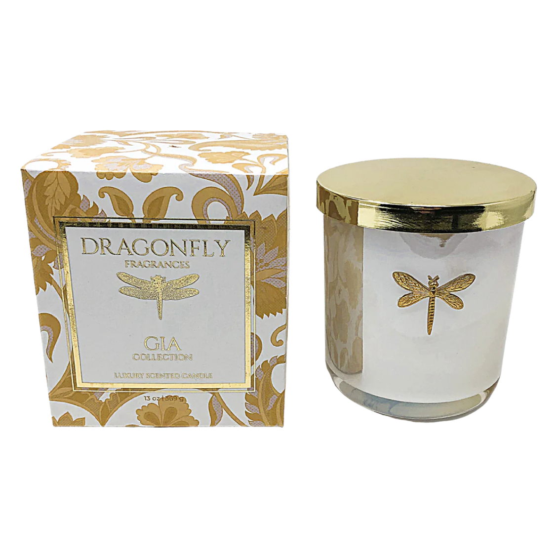 The Gia Candle: Iridescent White - Pear + Water Lily