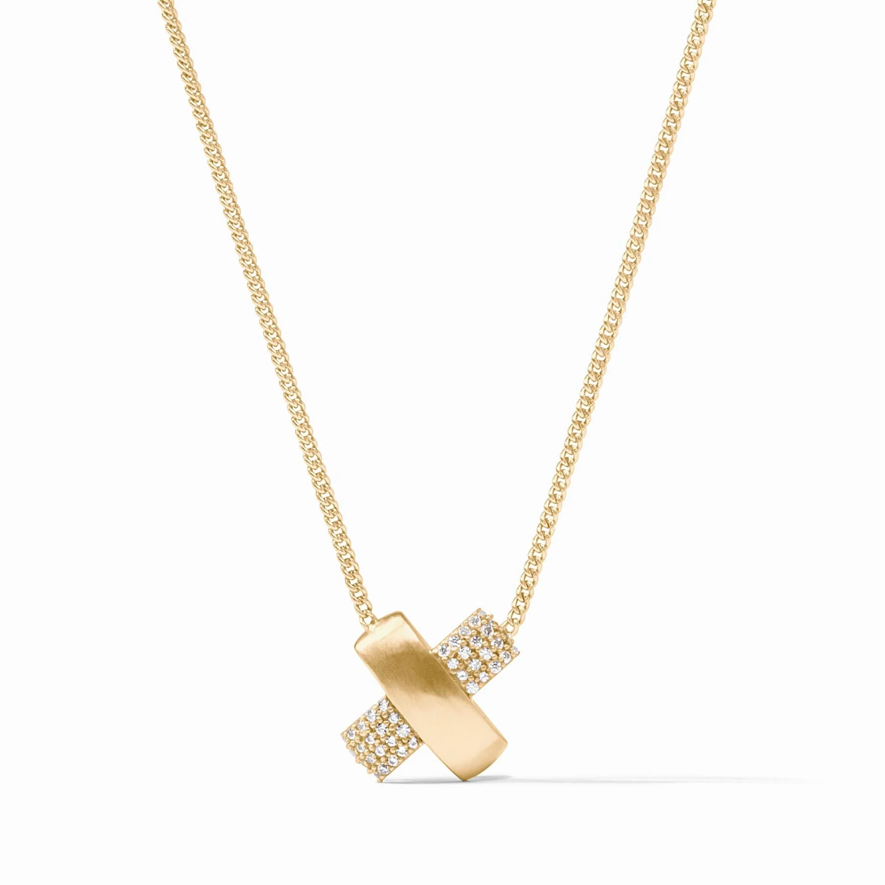 Catalina X Pave Necklace - Cubic Zirconia