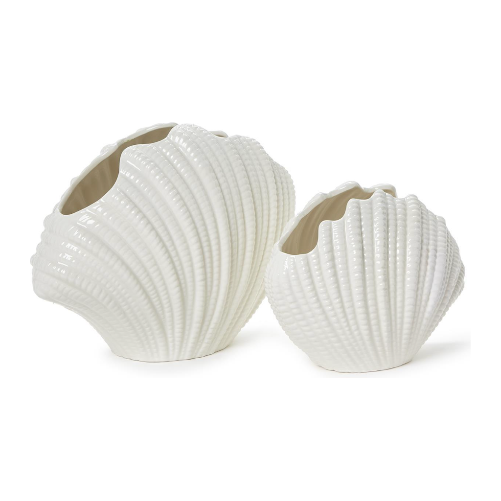 White Shell Vase: