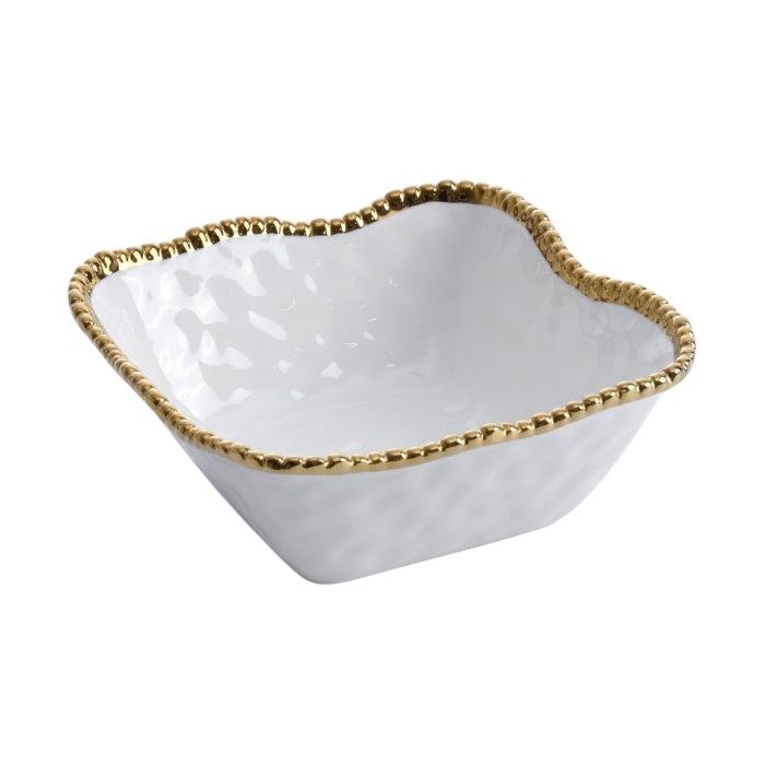 Golden Salerno - Medium Square Salad Bowl