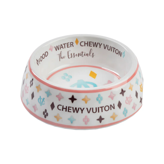 Chewy Vuitton Bowl - Small