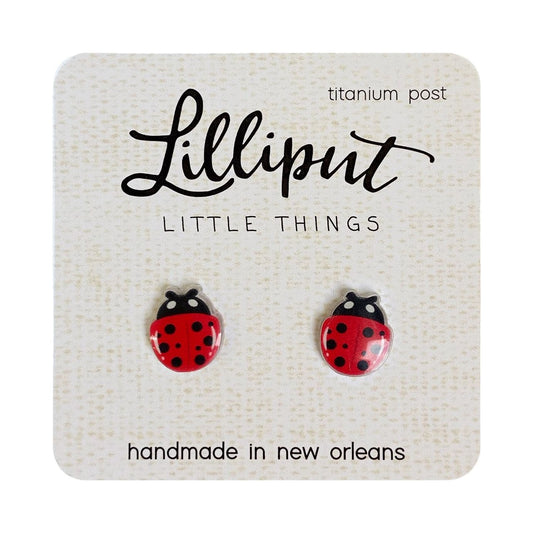 Lilliput Earrings - Ladybug