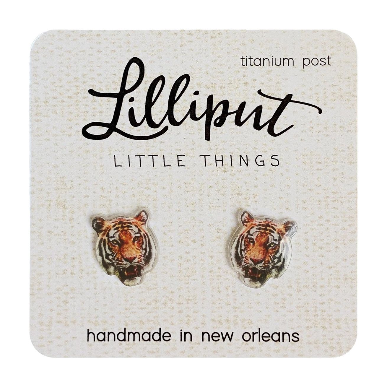 Lilliput Earrings - Tigers