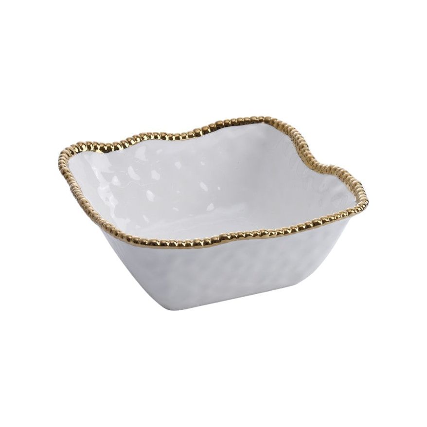 Golden Salerno - Large Square Salad Bowl