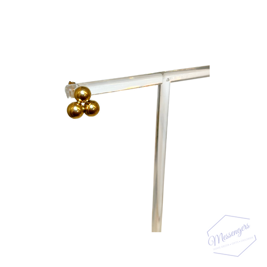 Classic Cluster Stud 6mm Gold