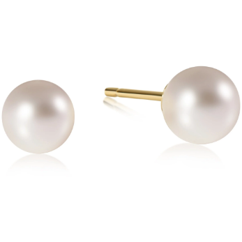 Classic 8mm Ball Stud Pearl